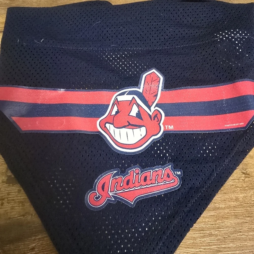 Hunter Cleveland Indian Dog Bandana Size Large
